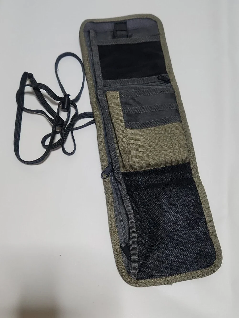Olive Green Natural Habitat Adventures Neck Wallet
